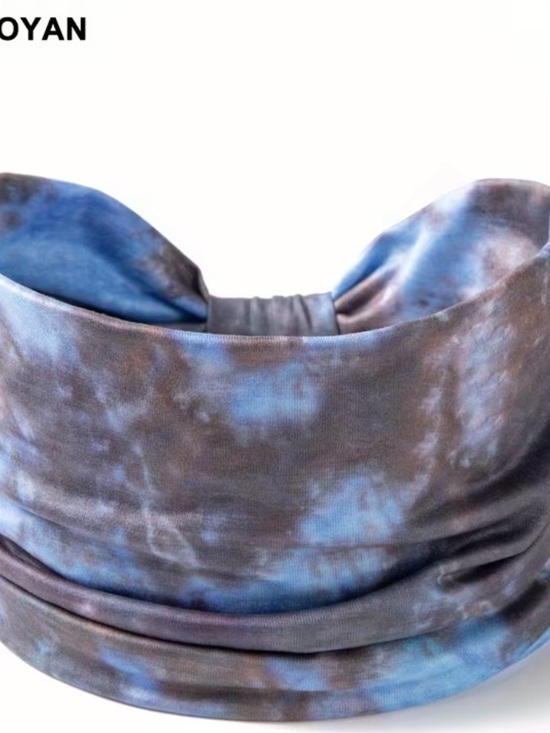 Accessories - New Blue Tie-Dye Wide Headband